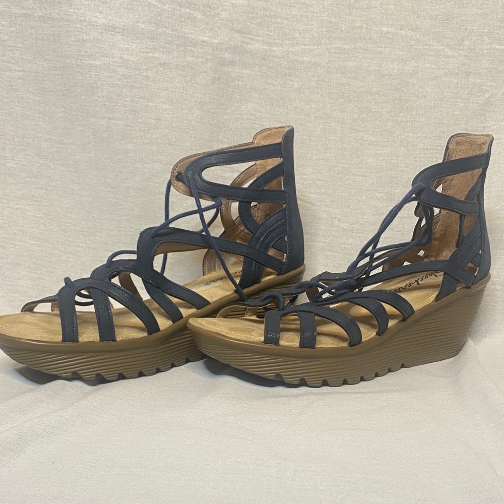 Skechers women’s lace up wedge sandals